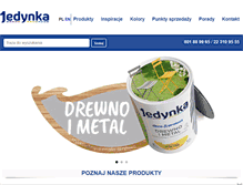 Tablet Screenshot of farbyjedynka.pl
